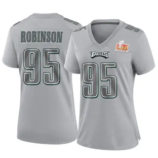 Game Women's Ty Robinson Philadelphia Eagles Nike Atmosphere Fashion Super Bowl LIX Jersey - Gray