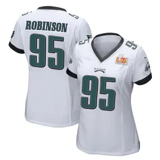 Game Women's Ty Robinson Philadelphia Eagles Nike Super Bowl LIX Jersey - White